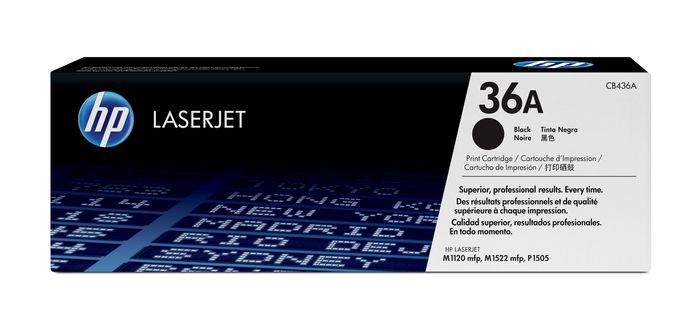 HP 36A Black Original LaserJet Toner Cartridge  (CB436A)