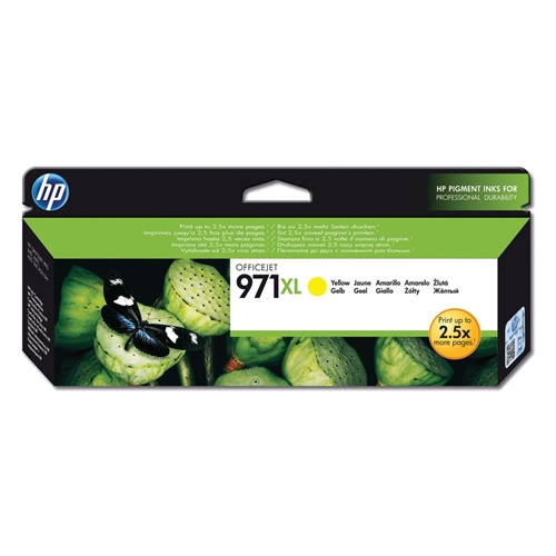 HP 971XL High Yield  Original Ink Cartridge Series Cyan (CN626AE)/Magenta(CN627AE)/ Yellow (CN628AE)
